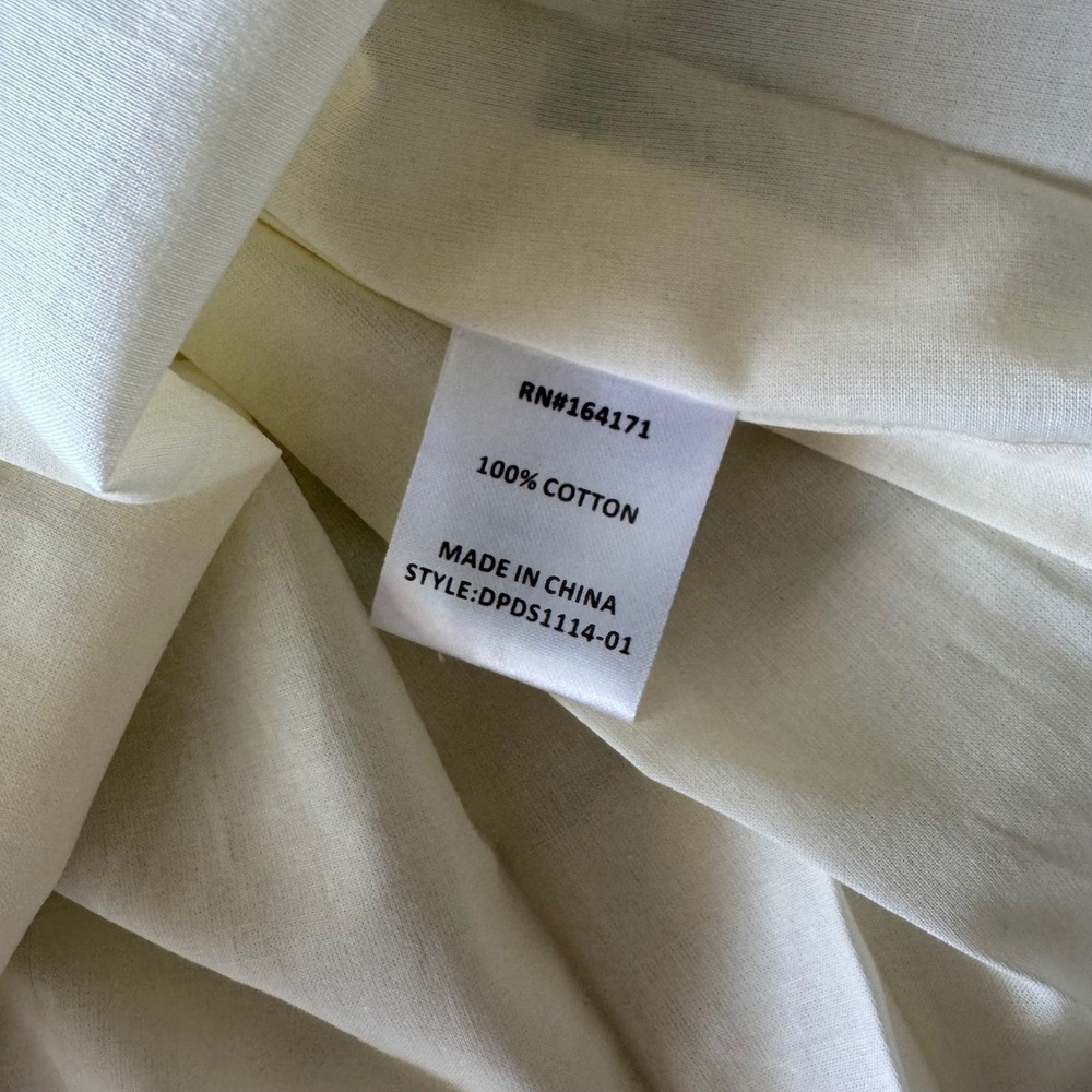 Du Paradis Striped Smocked Maxi Dress  Euro Summer Cottagecore Milkmaid Boho L - Picture 14 of 14